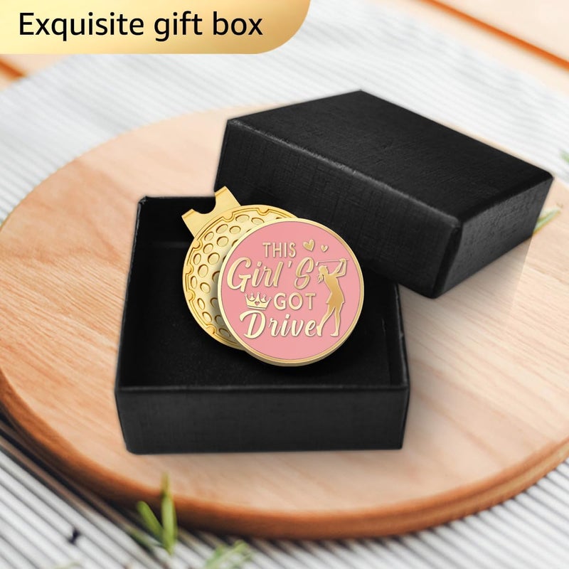 GEYGIE Pink Golfer Ball Marker with Magnetic Hat Clip, Funny Golf Accessories Gifts for Men Women, Novelty Birthday Gifts for Men Women Golfer Fan - Image 4